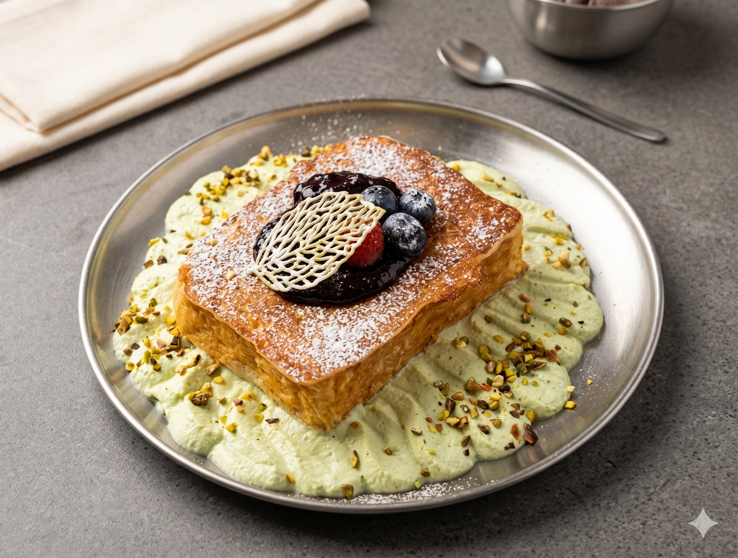 French Toast Pistacho