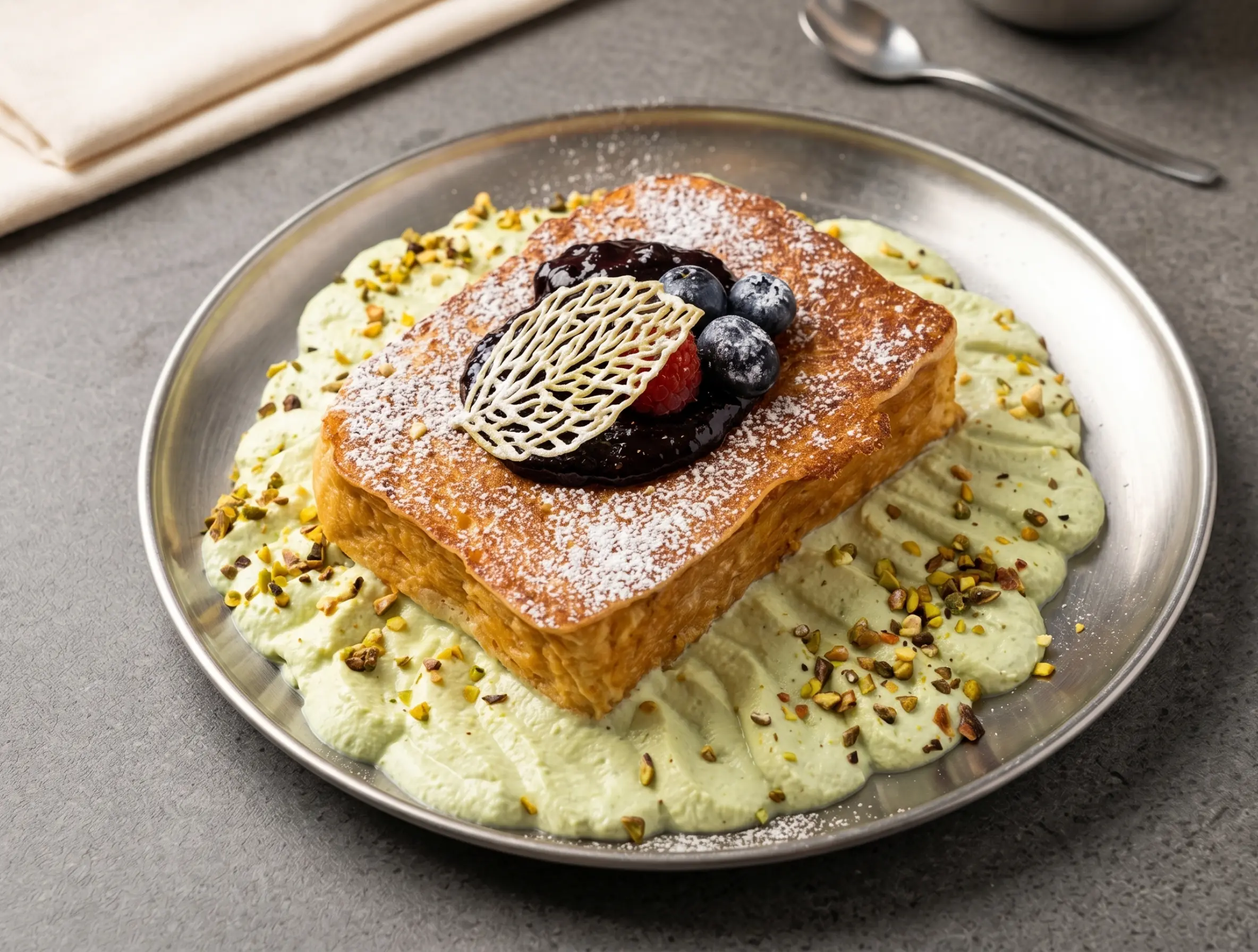French Toast Pistacho