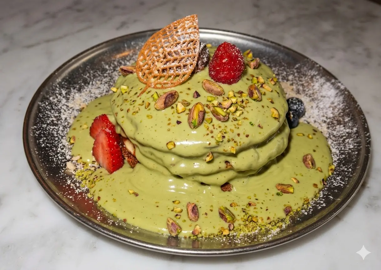 Pancakes Pistacho